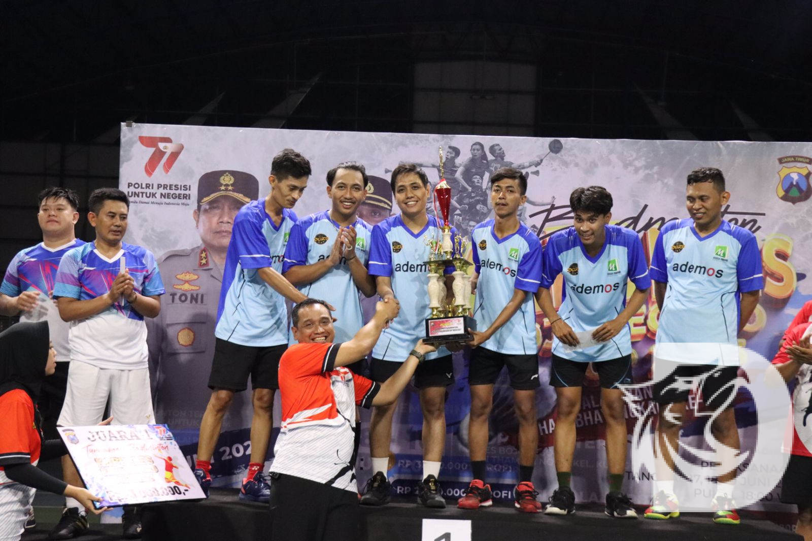 PB Mannah Indonesia Juarai Kompetisi Kapolres Bojonegoro Cup 2023 Cabang Olahraga Badminton 
